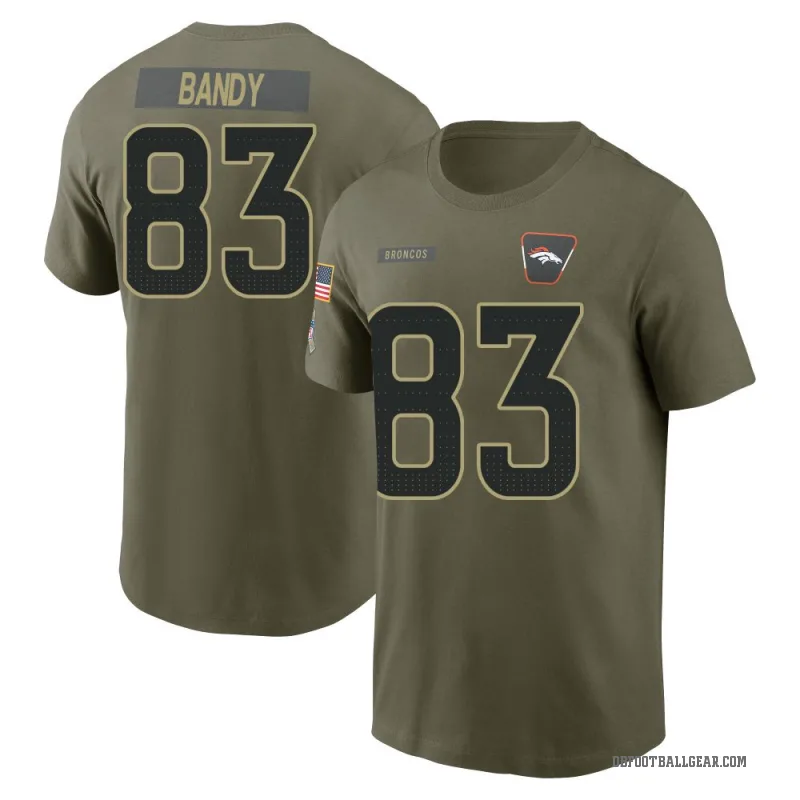 Michael Bandy Men's Olive Denver Broncos 2025 Salute to Service T-Shirt