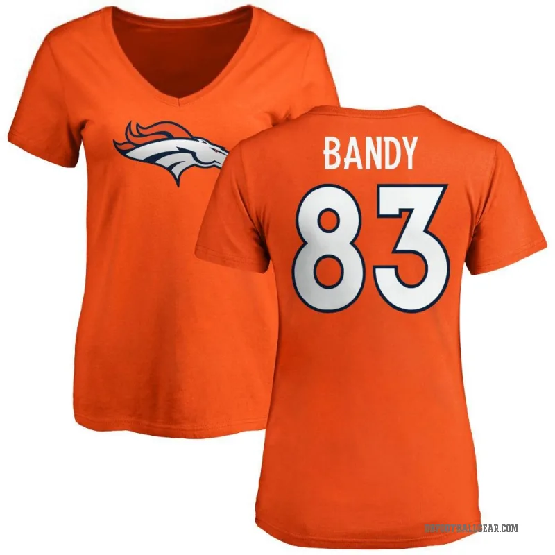 Michael Bandy Women's Orange Denver Broncos Logo Slim Fit T-Shirt -