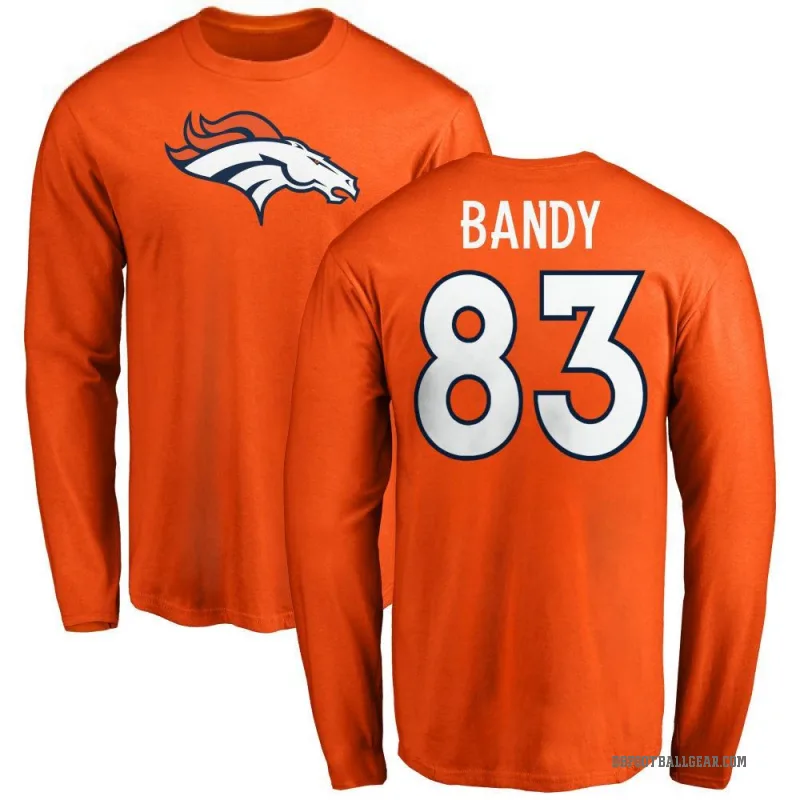 Michael Bandy Youth Orange Denver Broncos Logo Long Sleeve T-Shirt -