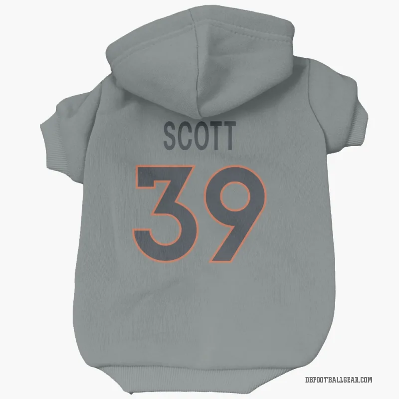 Miles Scott  Gray Denver Broncos  Cat & Dog Pet Hoodie