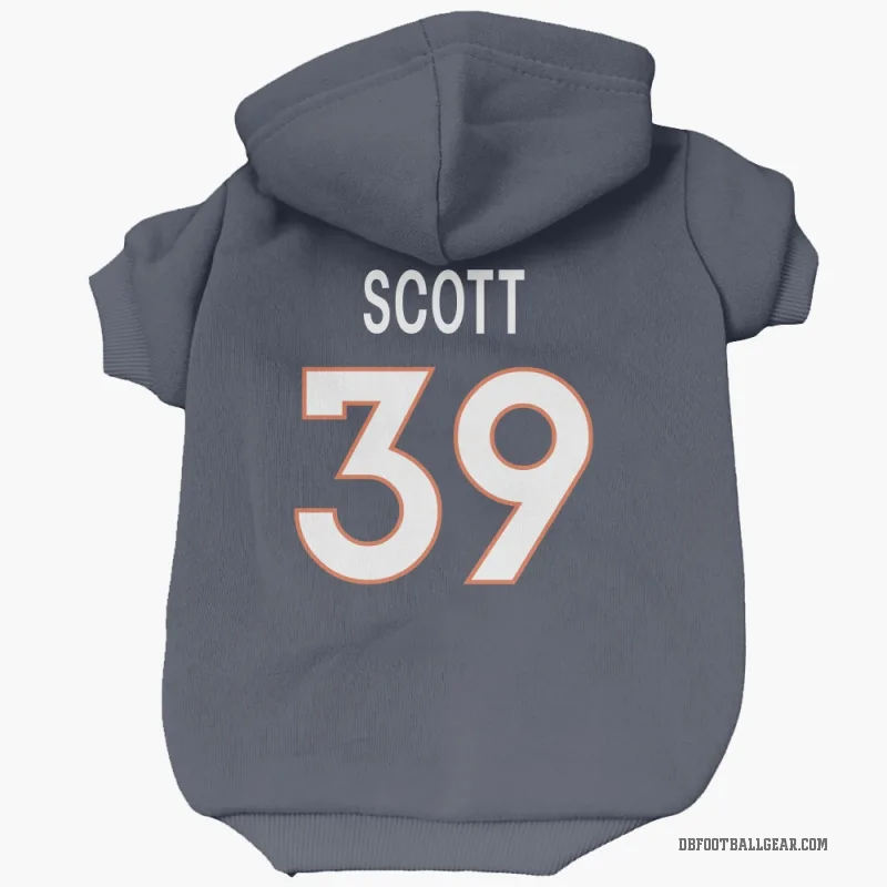 Miles Scott  Navy Denver Broncos  Cat & Dog Pet Hoodie
