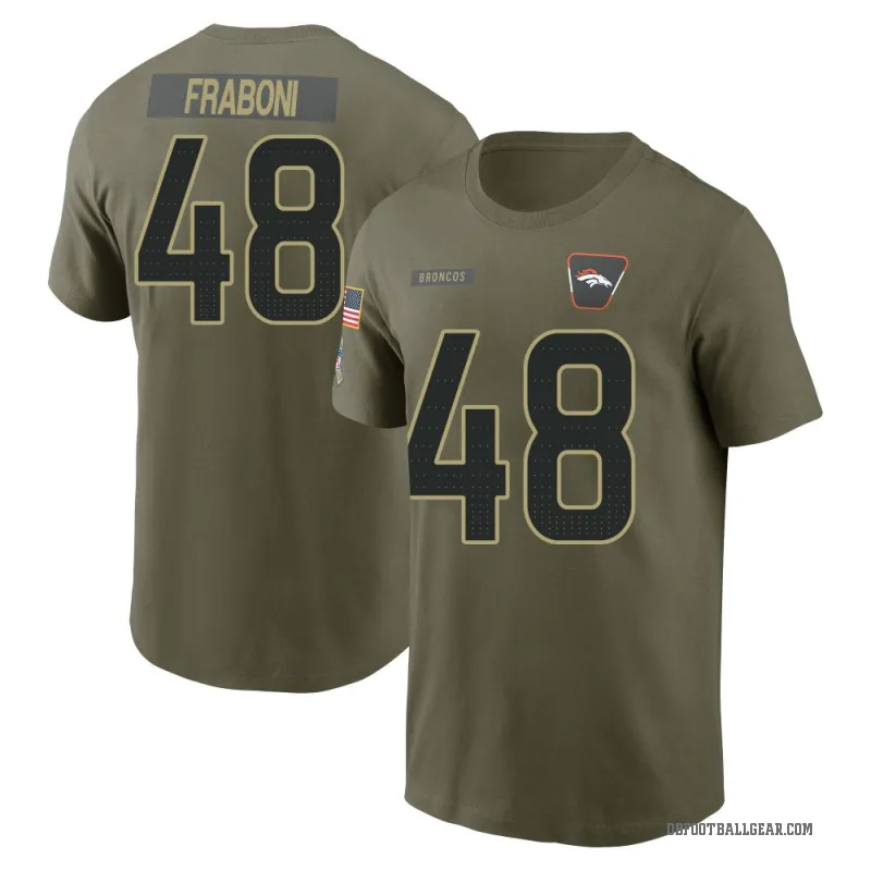 Mitchell Fraboni Men's Olive Denver Broncos 2025 Salute to Service T-Shirt