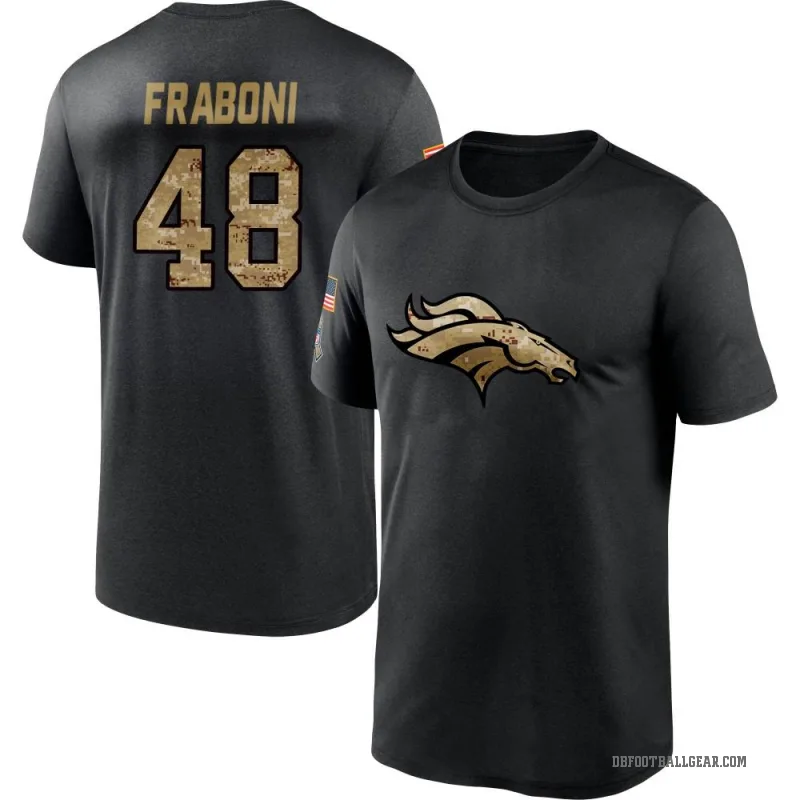 Mitchell Fraboni Youth Black Denver Broncos 2020 Salute To Service Performance T-Shirt