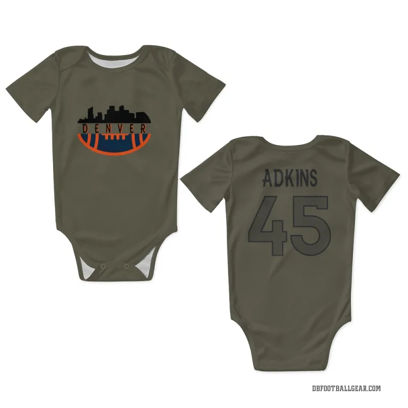 Nate Adkins  Olive Denver Broncos  Newborn & Infant Bodysuit