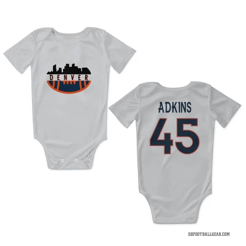 Nate Adkins  White Denver Broncos  Newborn & Infant Bodysuit