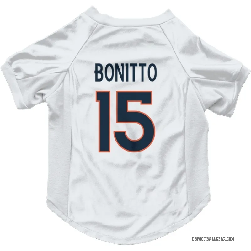 Nik Bonitto  White Denver Broncos  Cat & Dog Pet Jersey