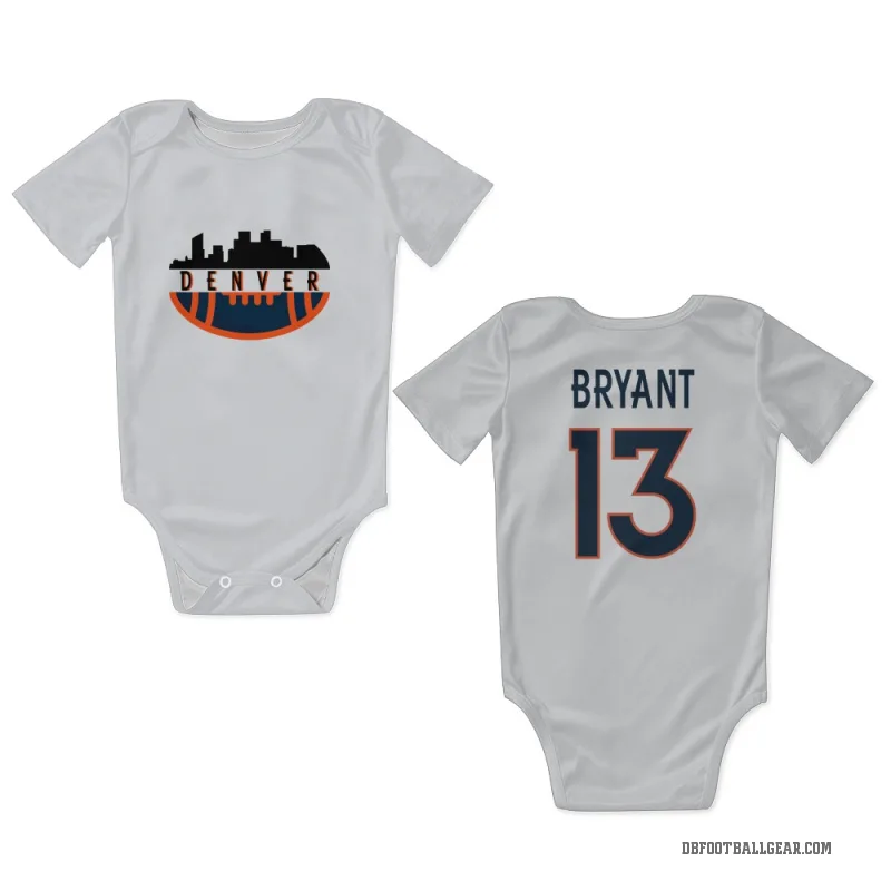 Pat Bryant  White Denver Broncos  Newborn & Infant Bodysuit