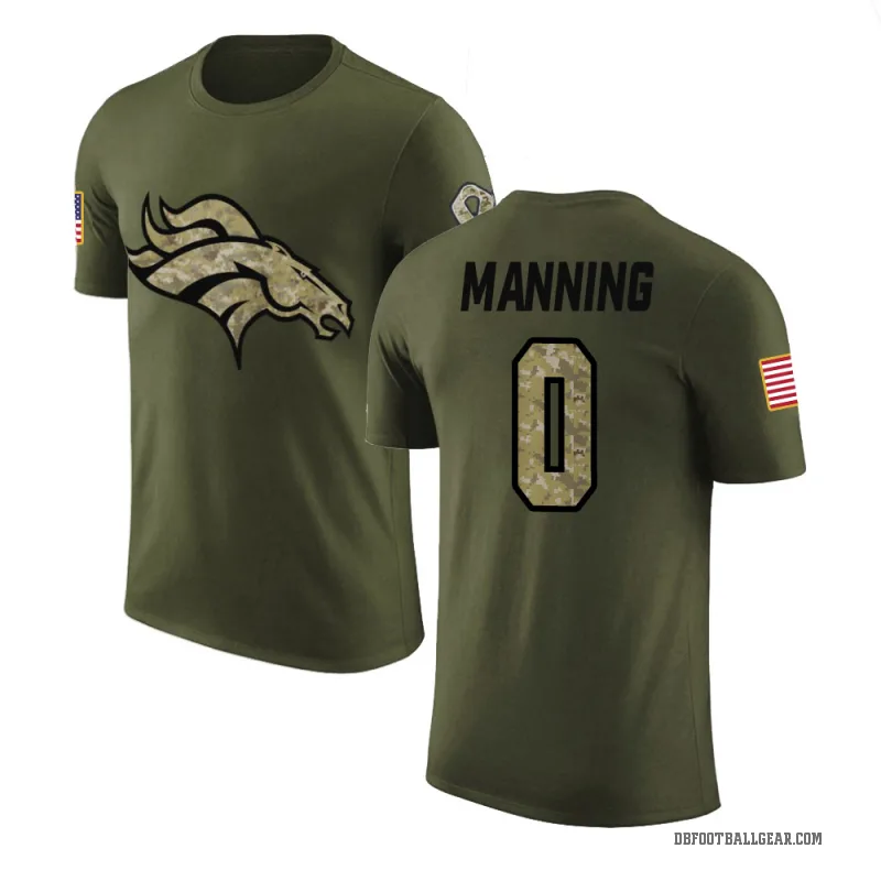 Paul Manning Youth Olive Denver Broncos Salute to Service T-Shirt