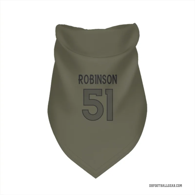 Que Robinson  Olive Denver Broncos  Cat & Dog Pet Bandana