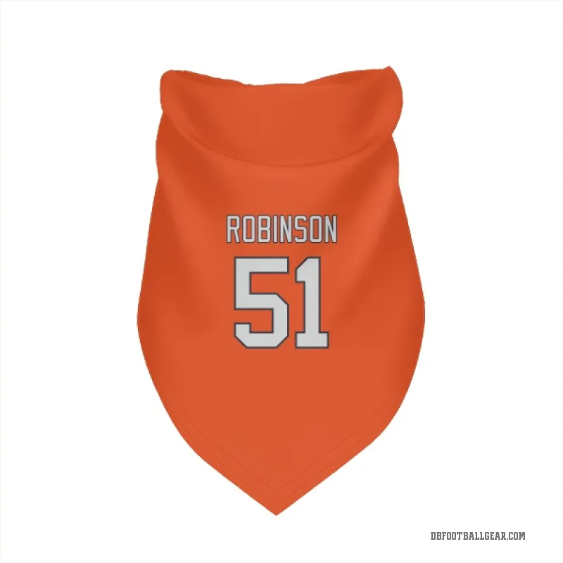 Que Robinson  Orange Denver Broncos  Cat & Dog Pet Bandana