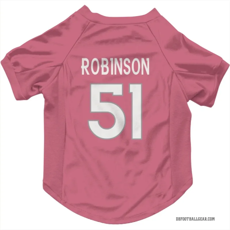 Que Robinson  Pink Denver Broncos  Cat & Dog Pet Jersey