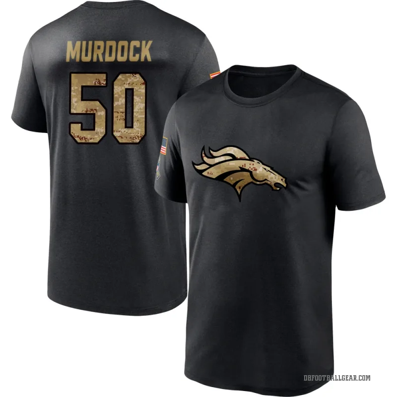 Red Murdock Men's Black Denver Broncos 2020 Salute To Service Performance T-Shirt