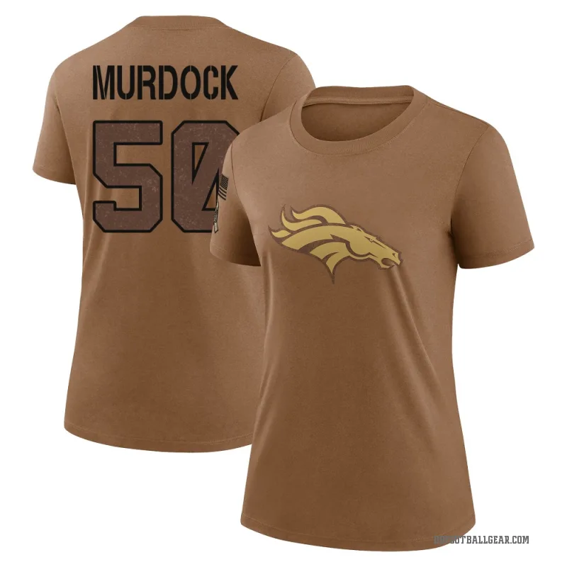 Red Murdock Women's Red Denver Broncos Brown 2023 Salute To Service Performance T-Shirt