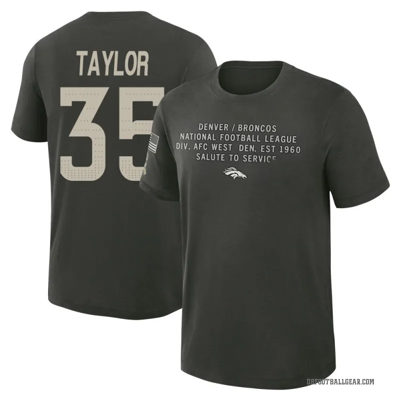 Reese Taylor Men's Green Denver Broncos Dark/ 2025 Salute to Service Sideline Slub T-Shirt