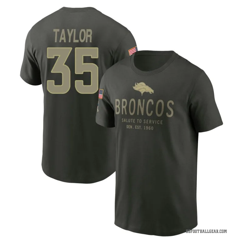 Reese Taylor Youth Green Denver Broncos Forest/ 2025 Salute to Service Sideline Primary Edge T-Shirt