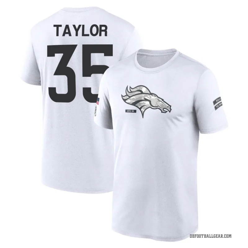 Reese Taylor Youth White Denver Broncos 2024 Salute to Service Performance T-Shirt