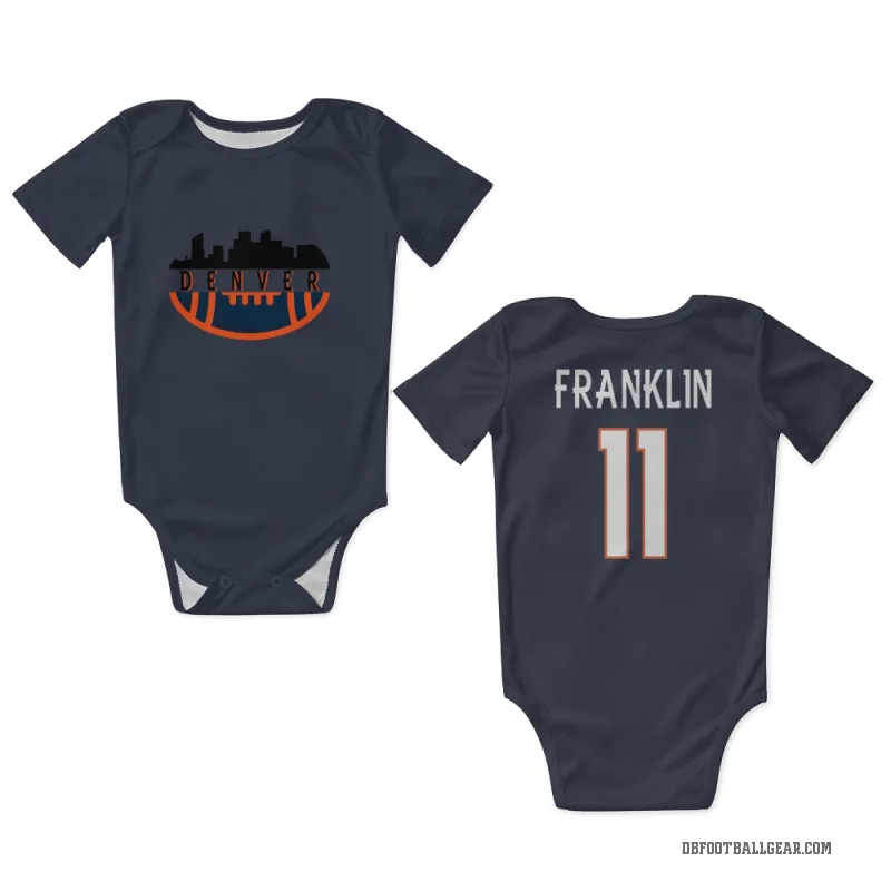 Troy Franklin  Navy Denver Broncos  Newborn & Infant Bodysuit