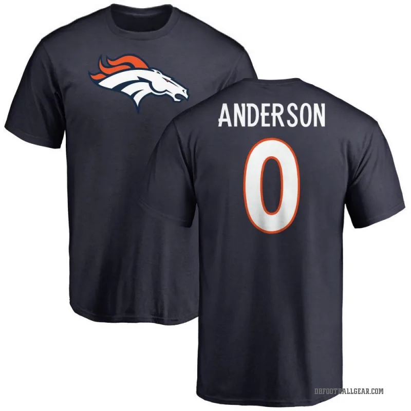 Tycen Anderson Men's Navy Denver Broncos Logo T-Shirt -