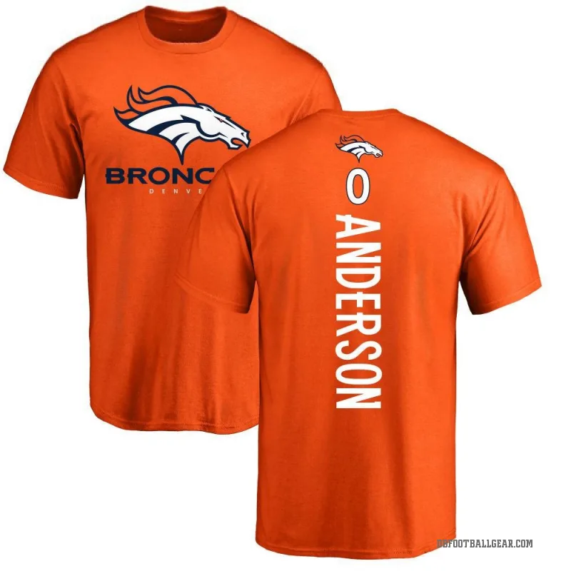 Tycen Anderson Men's Orange Denver Broncos Backer T-Shirt -