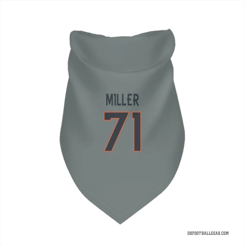 Tyler Miller  Gray Denver Broncos  Cat & Dog Pet Bandana