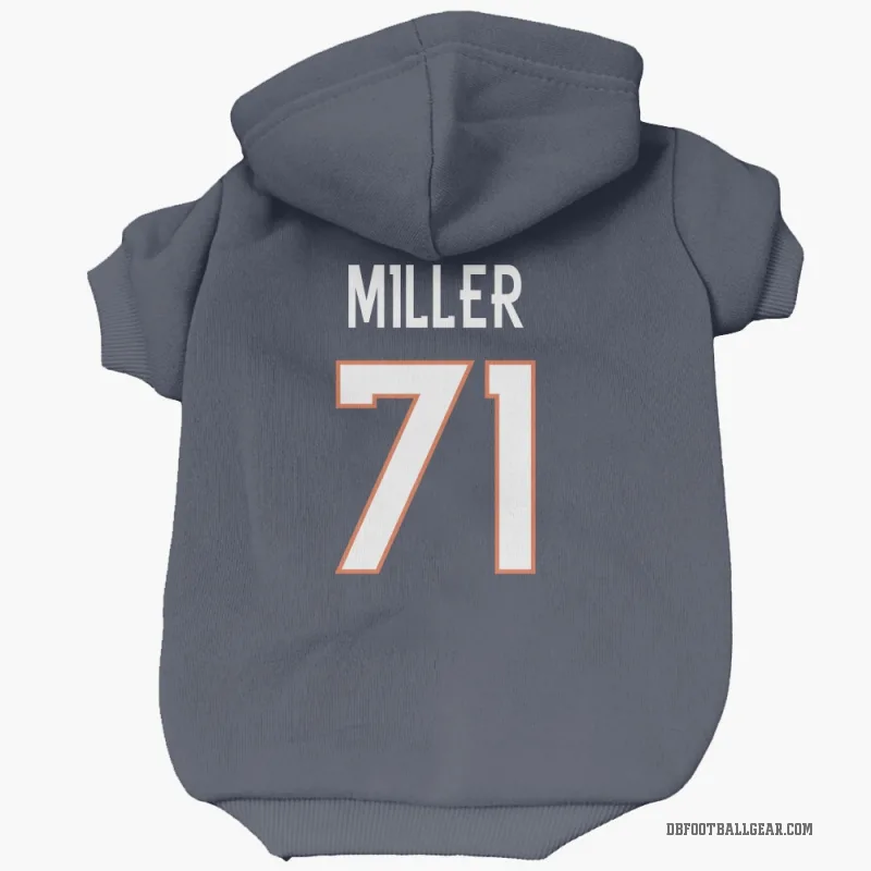 Tyler Miller  Navy Denver Broncos  Cat & Dog Pet Hoodie