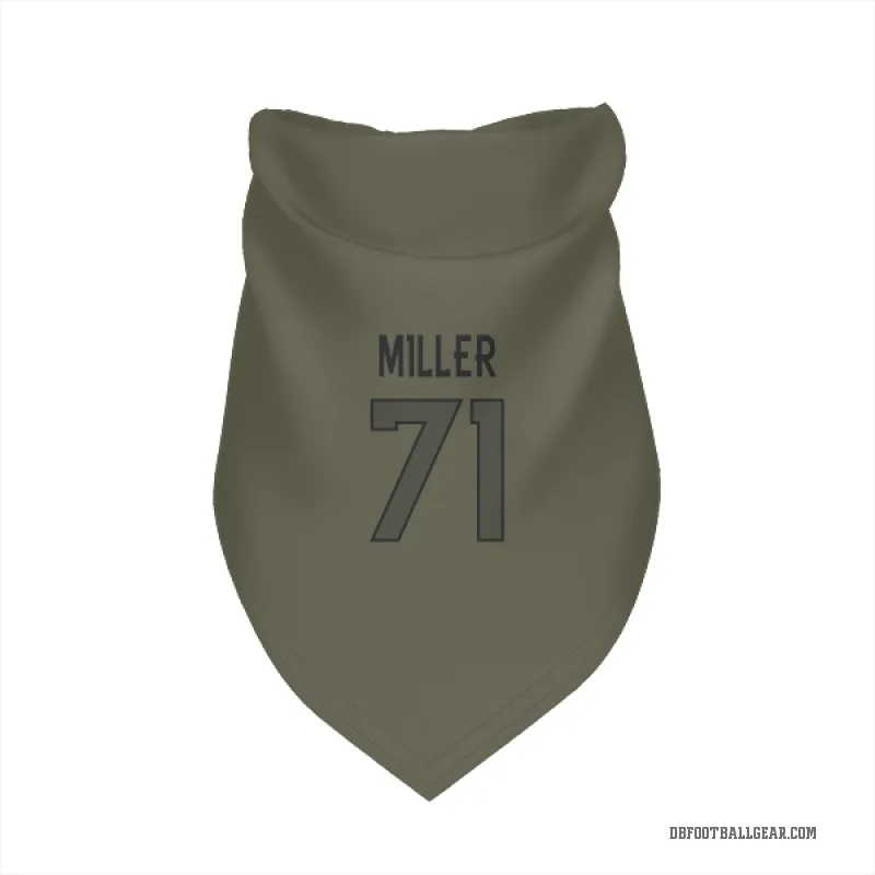 Tyler Miller  Olive Denver Broncos  Cat & Dog Pet Bandana