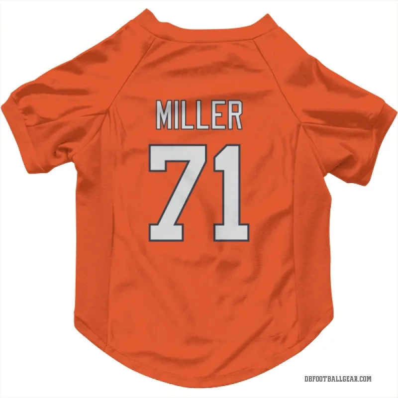 Tyler Miller  Orange Denver Broncos  Cat & Dog Pet Jersey