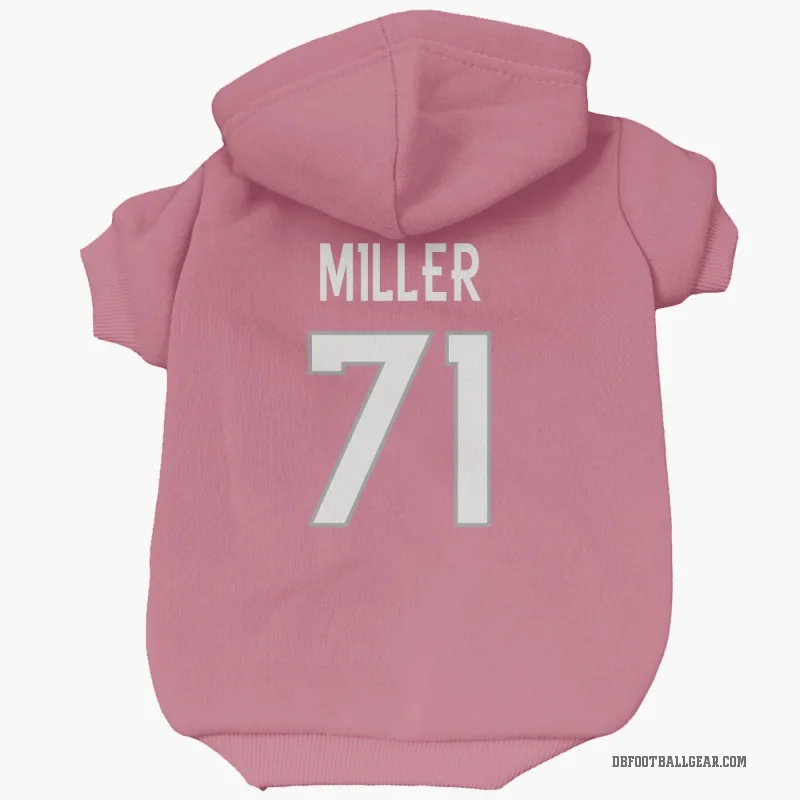 Tyler Miller  Pink Denver Broncos  Cat & Dog Pet Hoodie