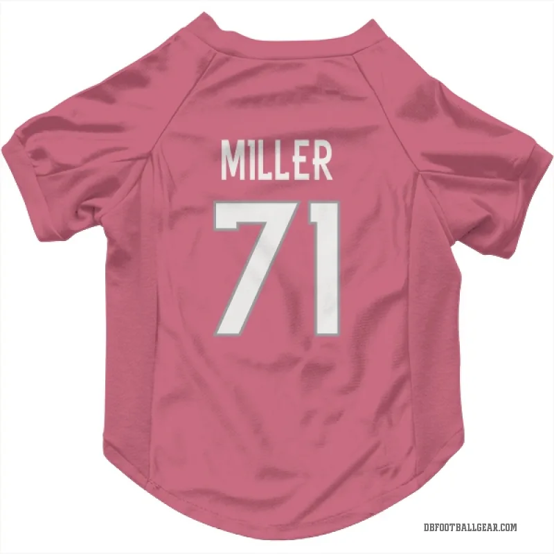 Tyler Miller  Pink Denver Broncos  Cat & Dog Pet Jersey