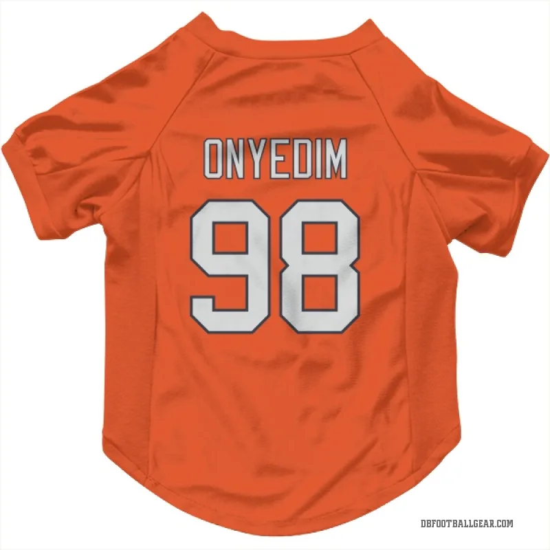 Tyler Onyedim  Orange Denver Broncos  Cat & Dog Pet Jersey