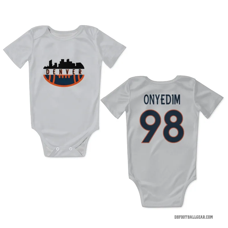 Tyler Onyedim  White Denver Broncos  Newborn & Infant Bodysuit
